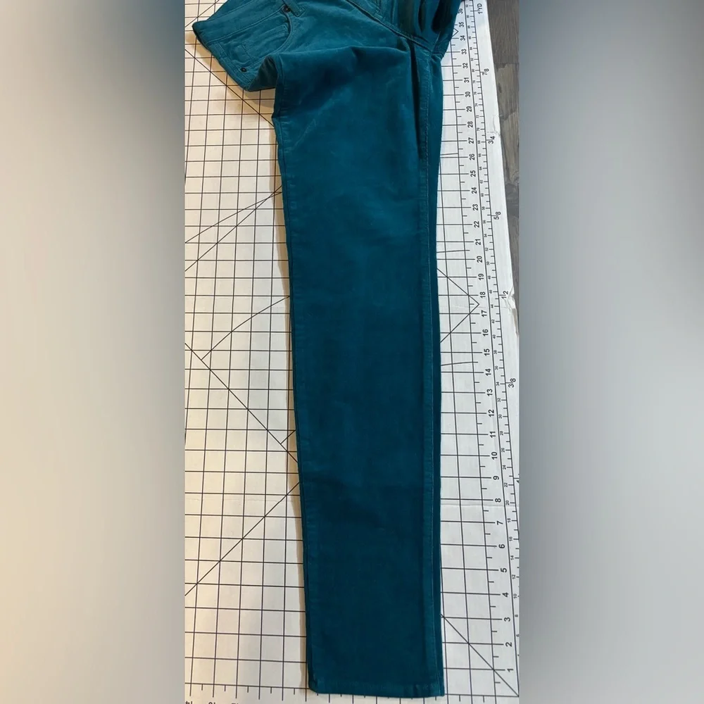 Edyson Women’s Size‎ 30L Teal Hampton Skinny Corduroy Pants
